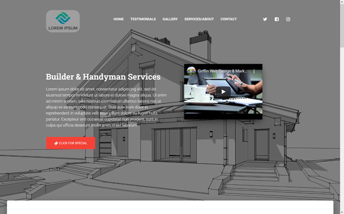 Economical Contracter/Builder Website